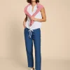 TULIP JERSEY SLEEVELESS SHIRT in PALE IVORY<White Stuff Best