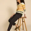 Twister Chino Trouser in PURE BLACK<White Stuff Best