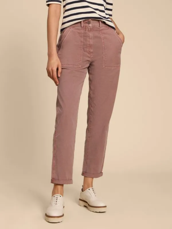 Twister Chino Trouser in DUSTY PINK<White Stuff Outlet
