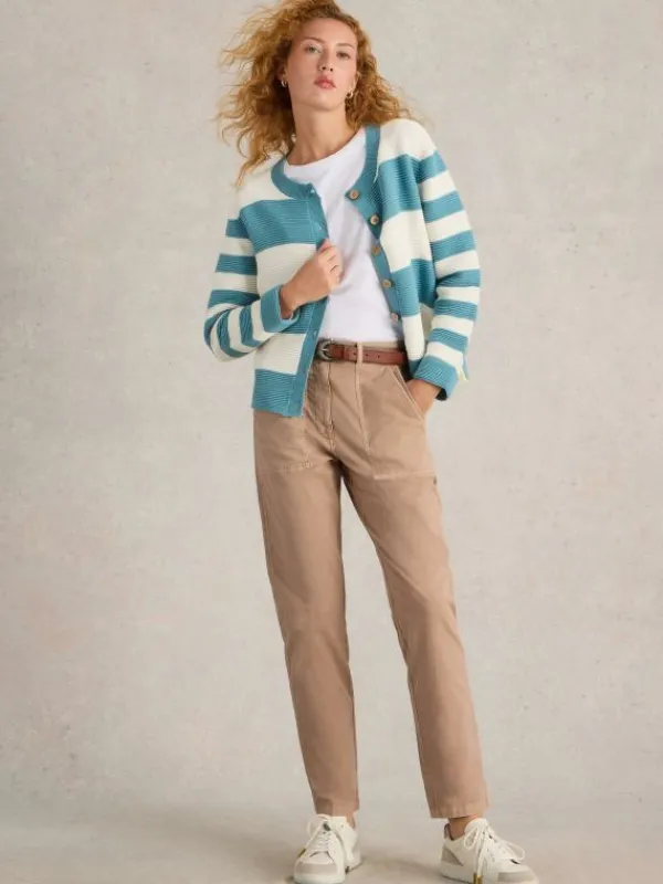 Twister Full Length Chino Trouser in LIGHT NATURAL<White Stuff Fashion