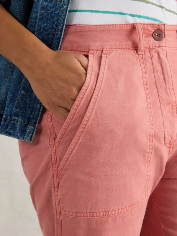 Twister Full Length Chino Trouser in MID RED<White Stuff Outlet