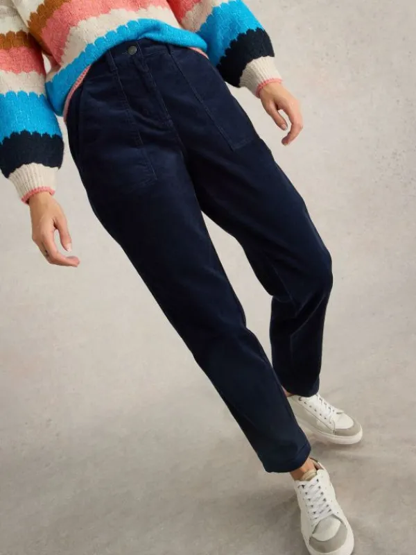 Twister Full Length Cord Trouser in DARK NAVY<White Stuff New