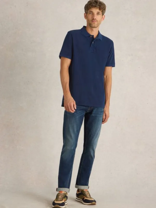 Utility Polo in DEEP BLUE<White Stuff New