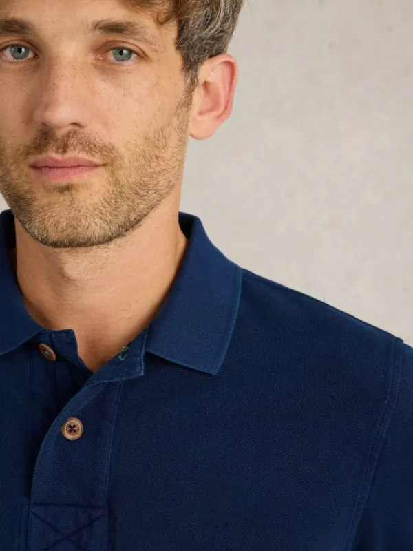 Utility Polo in DEEP BLUE<White Stuff New
