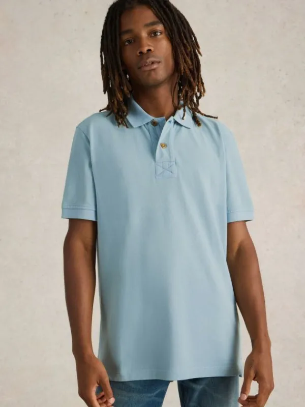 Utility Polo in DUSTY BLUE<White Stuff Hot