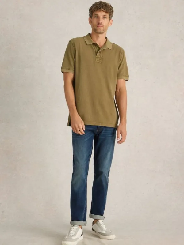 Utility Polo in KHAKI GREEN<White Stuff Outlet
