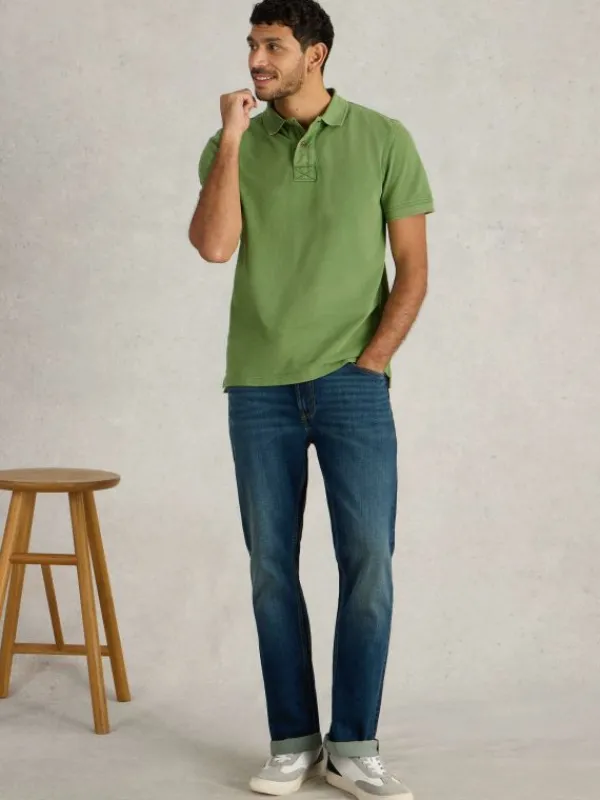 Utility Polo in MID GREEN<White Stuff Outlet