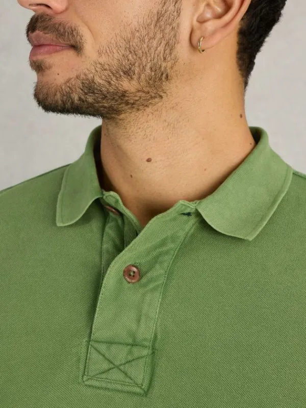 Utility Polo in MID GREEN<White Stuff Outlet
