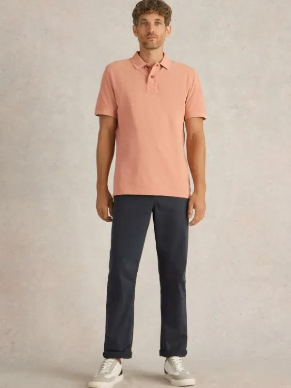 Utility Polo in MID PINK<White Stuff Hot
