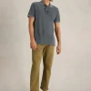 Utility Polo in WASHED BLACK<White Stuff Clearance