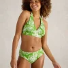 Valley Bikini Swim Top in GREEN MULTI<White Stuff Discount
