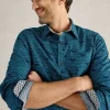 Waves Printed Shirt in BLUE PRINT<White Stuff Best