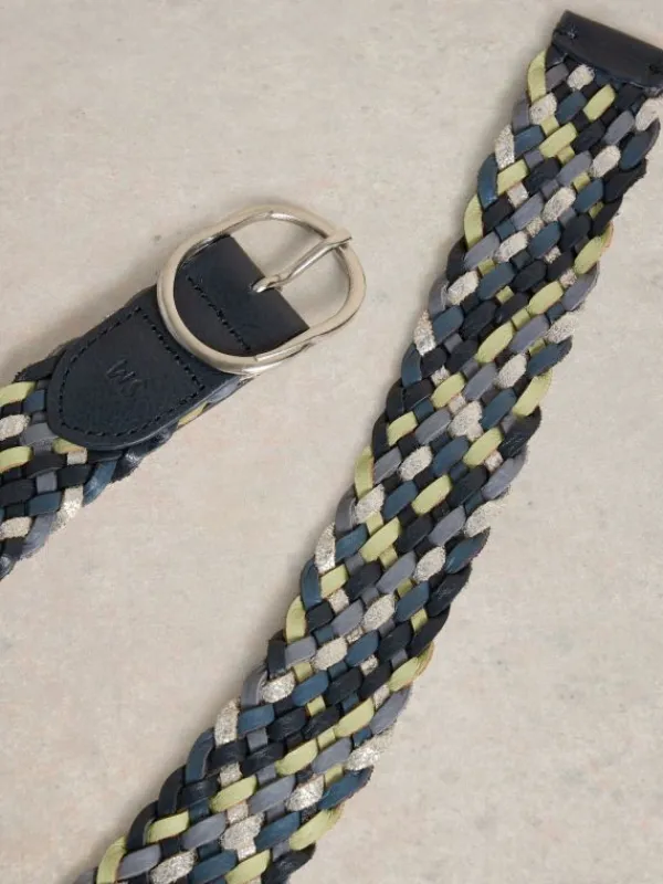 Weave Belt Leather in BLUE MULTI<White Stuff Online