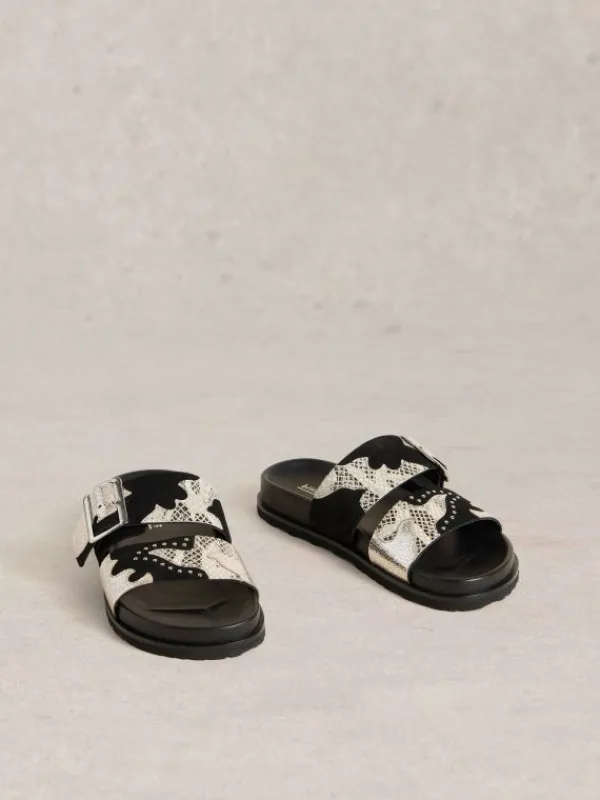 Whitney Western Slider in BLACK MULTI<White Stuff Clearance