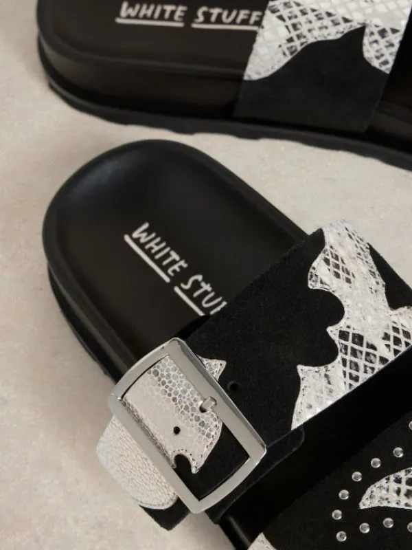 Whitney Western Slider in BLACK MULTI<White Stuff Clearance