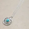 Willow Disk Necklace in SILVER TONE METALLIC<White Stuff Outlet