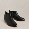 Willow Leather Ankle Boot in PURE BLACK<White Stuff Hot