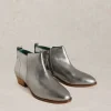 Willow Leather Ankle Boot in PEWTER METALLIC<White Stuff New