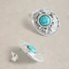 Willow Stud Earring in SILVER TONE METALLIC<White Stuff Online