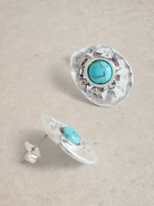 Willow Stud Earring in SILVER TONE METALLIC<White Stuff Online