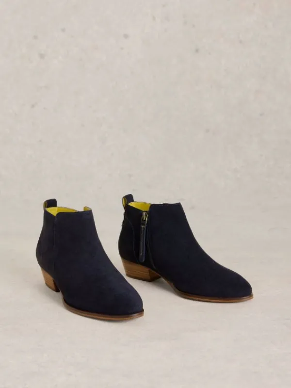 Willow Suede Ankle Boot in DARK NAVY<White Stuff New