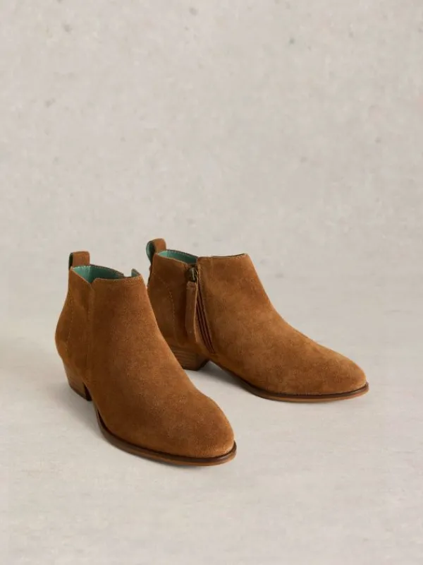 Willow Suede Ankle Boot in MID TAN<White Stuff Best