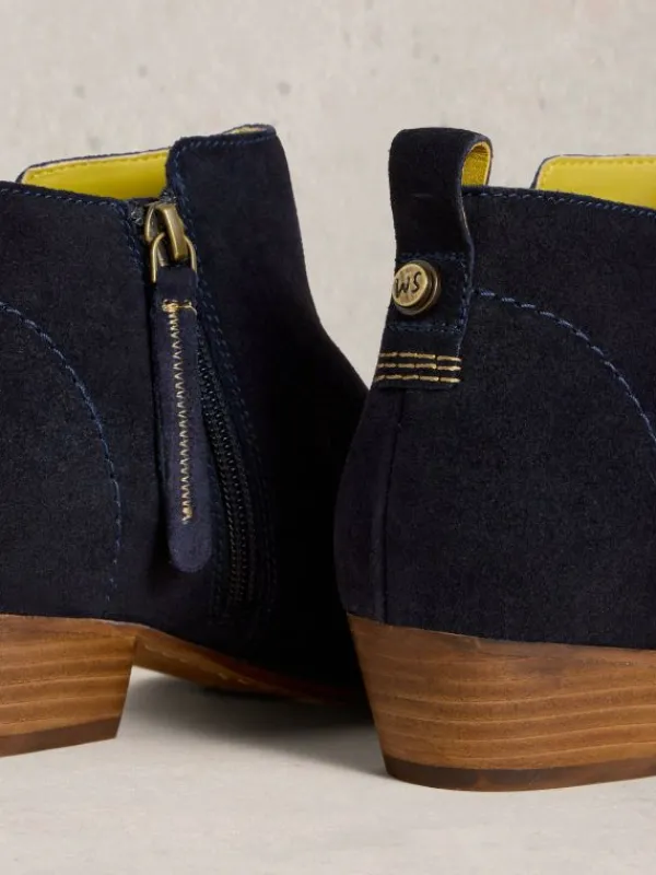 Willow Suede Ankle Boot in DARK NAVY<White Stuff New