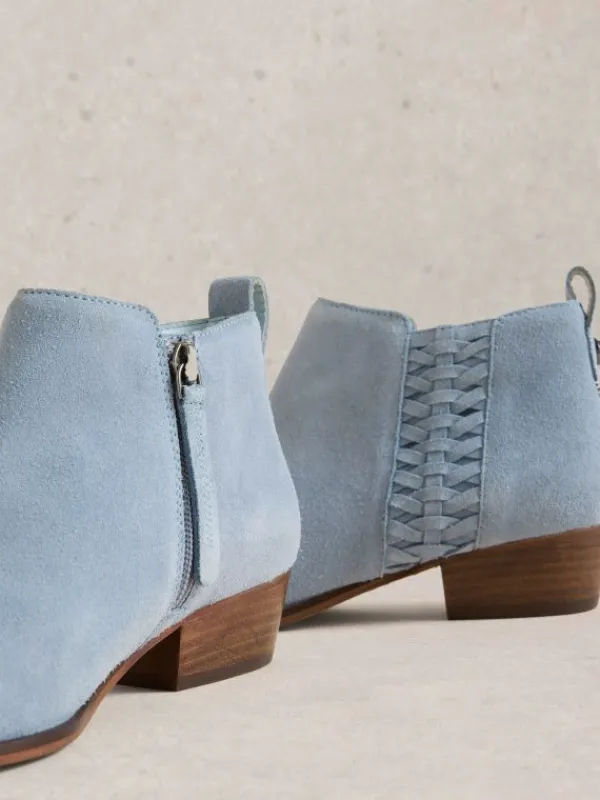 Willow Weave Ankle Boot in LIGHT BLUE<White Stuff New