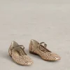 Winnie Woven Ballerina  in MIXED METALLIC<White Stuff Discount