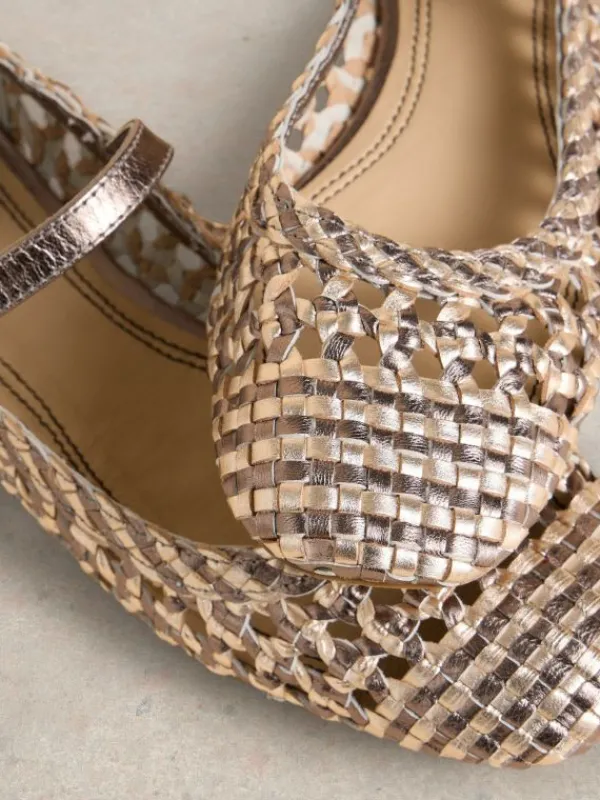 Winnie Woven Ballerina  in MIXED METALLIC<White Stuff Discount