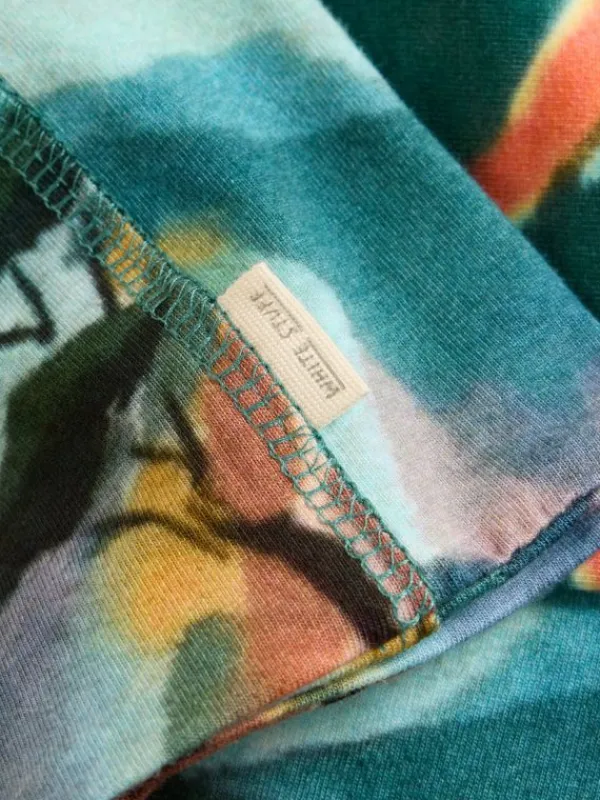 Womens Versatile Jersey Roll in GREEN MULTI<White Stuff Online