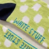 Wonky Spot Trainer Sock in BRIGHT GREEN<White Stuff Outlet