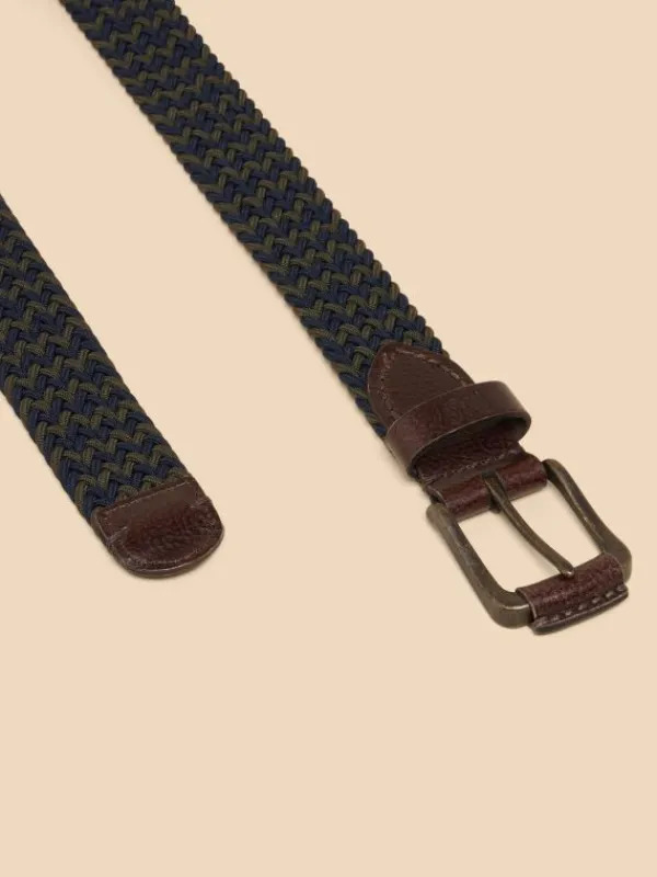 Woven Elasticated Belt in NAVY MULTI<White Stuff Sale