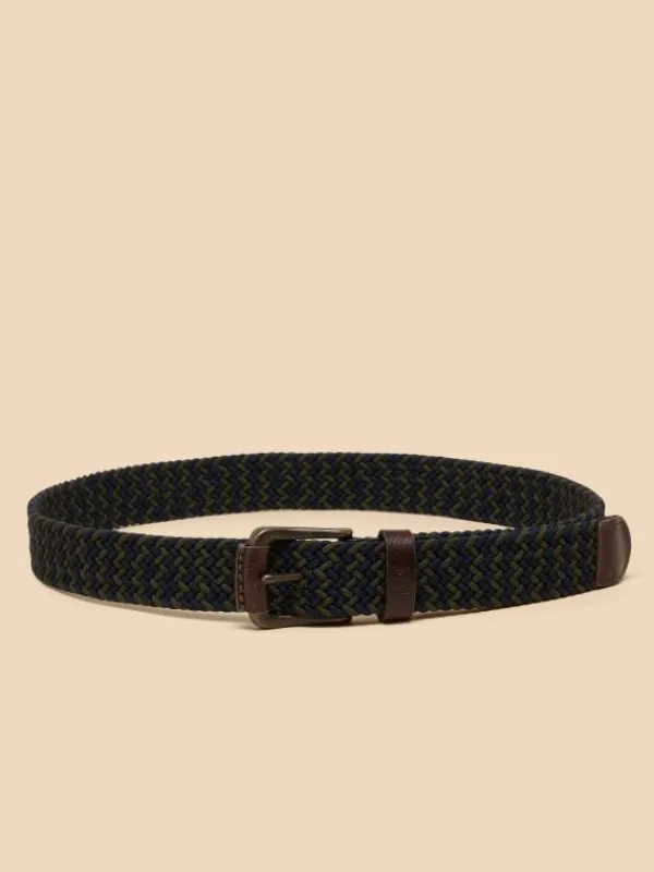 Woven Elasticated Belt in NAVY MULTI<White Stuff Sale