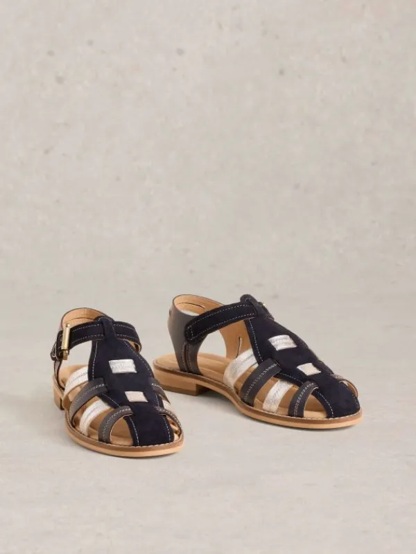 Zara Fisherman Sandal in NAVY MULTI<White Stuff Hot