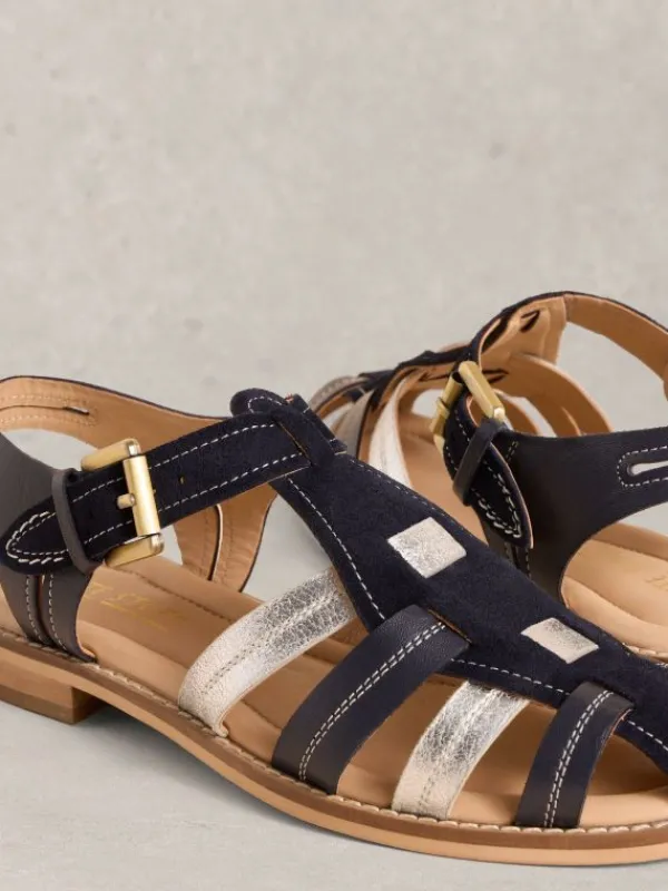 Zara Fisherman Sandal in NAVY MULTI<White Stuff Hot